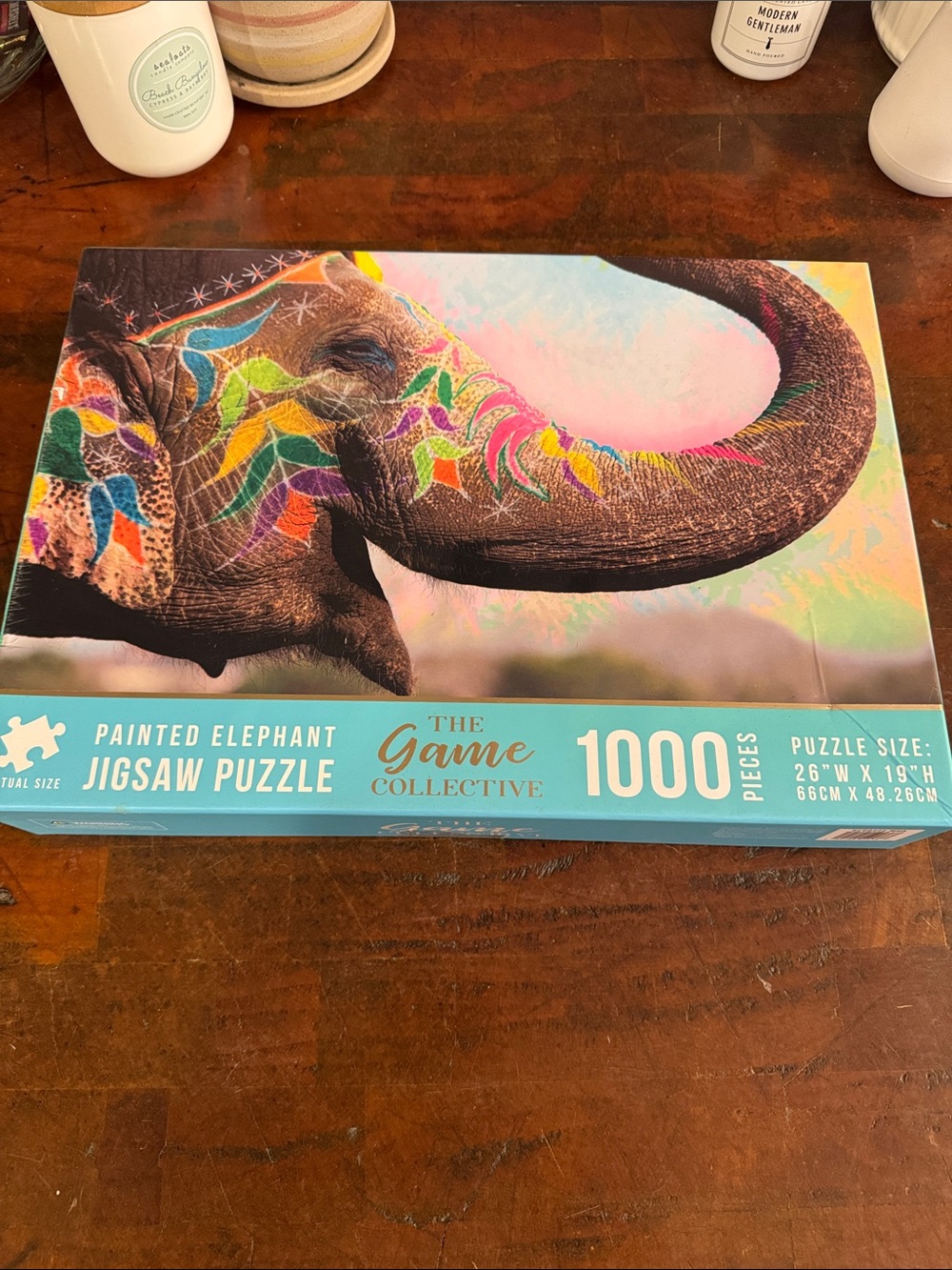 Painted Elephant 1000-Piece Jigsaw Puzzle